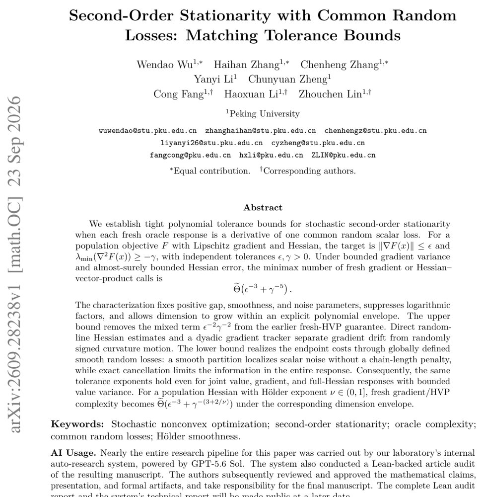 Second-Order Stationarity with Common Random Losses: Matching Tolerance Bounds Figure 1