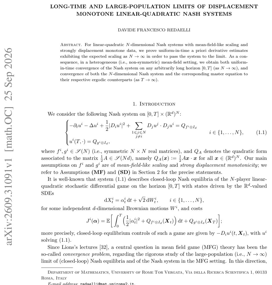 Long-time and large-population limits of displacement monotone linear-quadratic Nash systems Figure 1