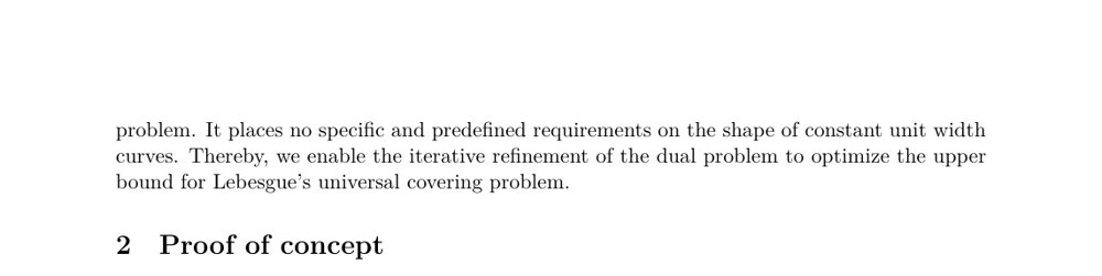 Closed escape path of smallest diameter in forest: dual formulation of Lebesgue's universal covering problem Figure 1