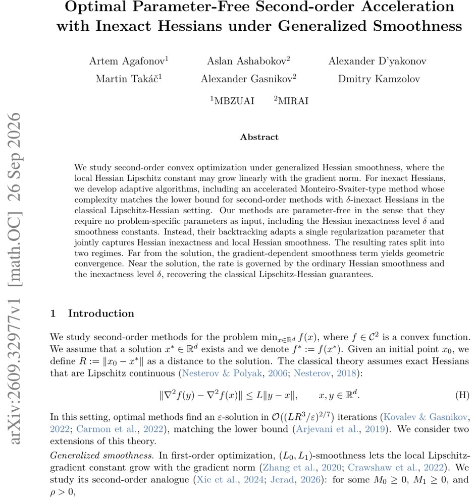 Optimal Parameter-Free Second-order Acceleration with Inexact Hessians under Generalized Smoothness Figure 1