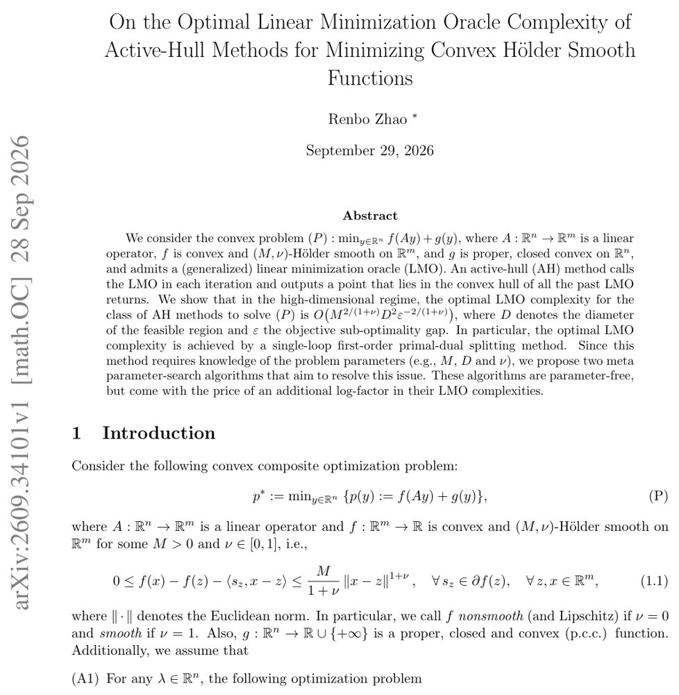 On the Optimal Linear Minimization Oracle Complexity of Active-Hull Methods for Minimizing Convex Hölder Smooth Functions Figure 1