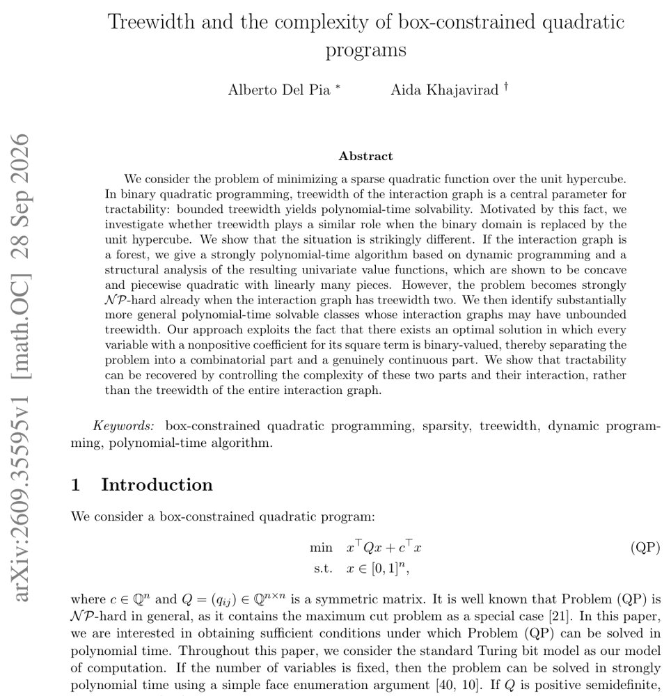 Treewidth and the complexity of box-constrained quadratic programs Figure 1