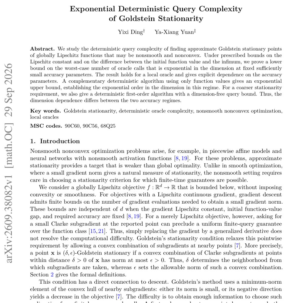 Exponential Deterministic Query Complexity of Goldstein Stationarity Figure 1