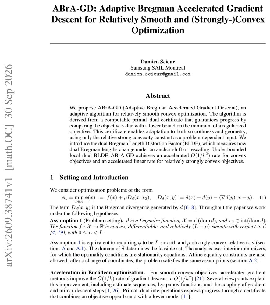 ABrA-GD: Adaptive Bregman Accelerated Gradient Descent for Relatively Smooth and (Strongly-)Convex Optimization Figure 1