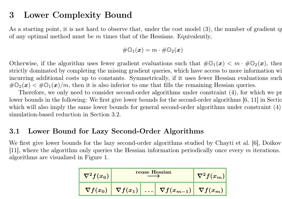 Near-Optimal Convex Optimization with Lazy Second-Order Oracles Figure 1