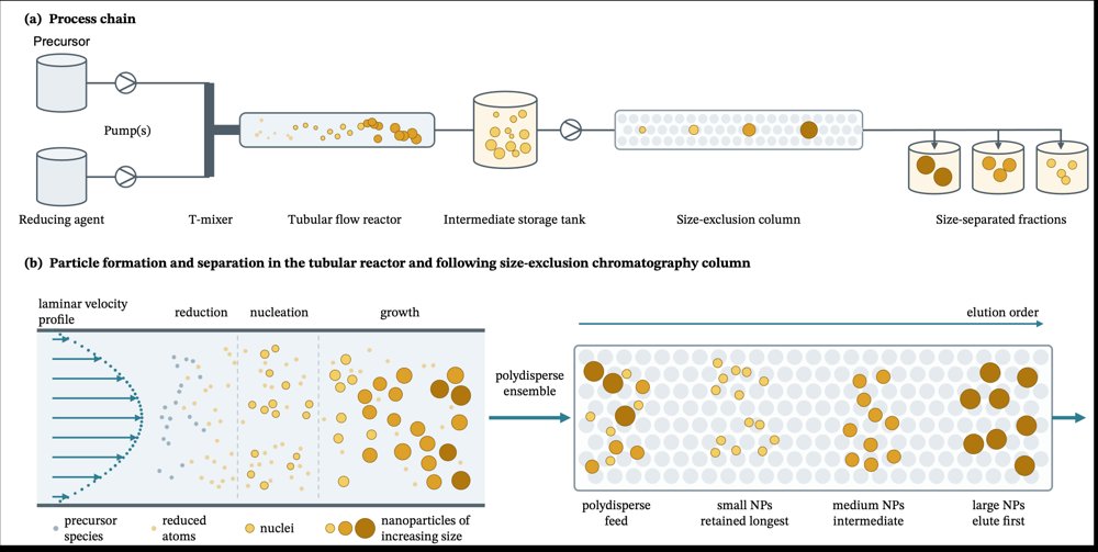 Model-Guided Design of Nanoparticle Dispersity through Process-Chain Optimization Figure 1