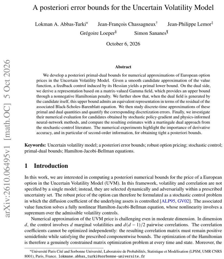A posteriori error bounds for the Uncertain Volatility Model Figure 1