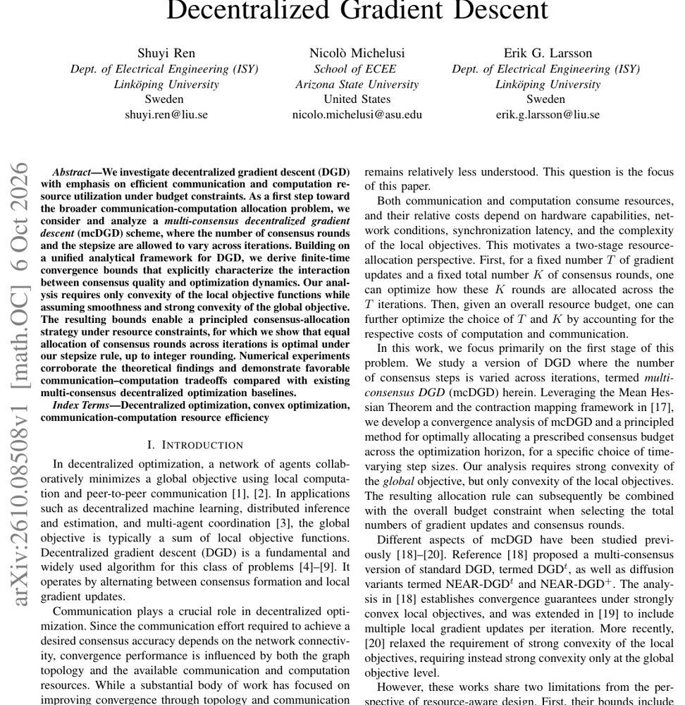Budget-Constrained Multi-Consensus Decentralized Gradient Descent Figure 1