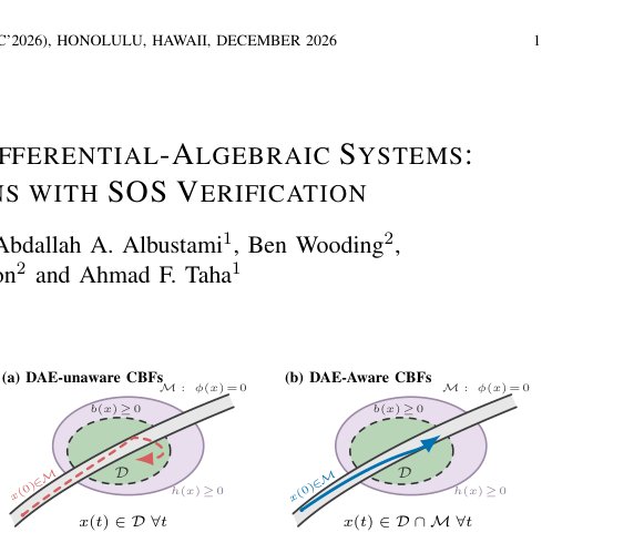 Safe Control of Semi-Explicit Differential-Algebraic Systems: Control Barrier Functions with SOS Verification Figure 1