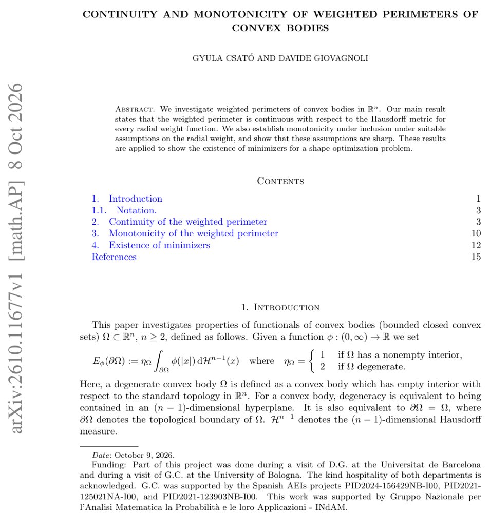 Continuity and monotonicity of weighted perimeters of convex bodies Figure 1