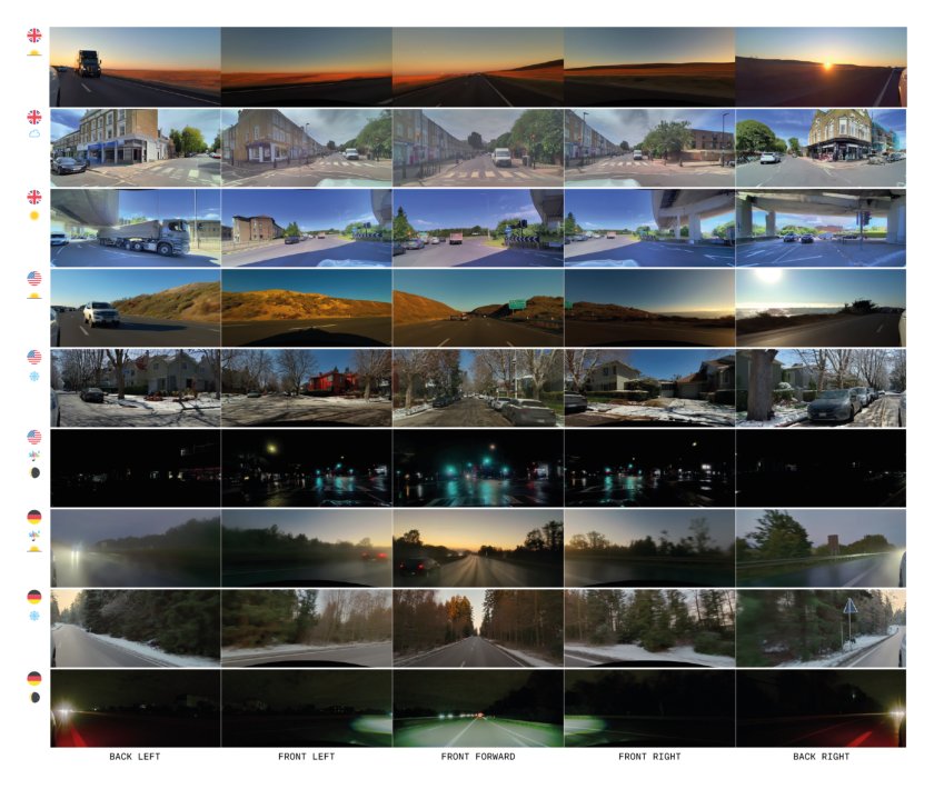 GAIA-2: A Controllable Multi-View Generative World Model for Autonomous Driving Figure 1