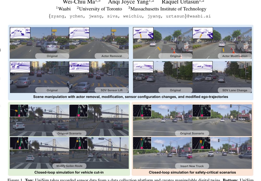 UniSim: A Neural Closed-Loop Sensor Simulator Figure 1