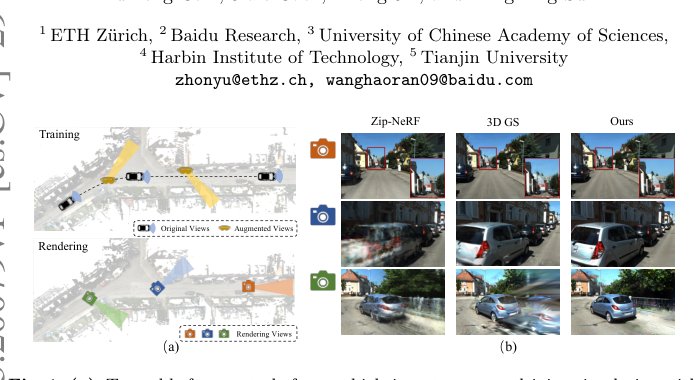 SGD: Street View Synthesis with Gaussian Splatting and Diffusion Prior Figure 1