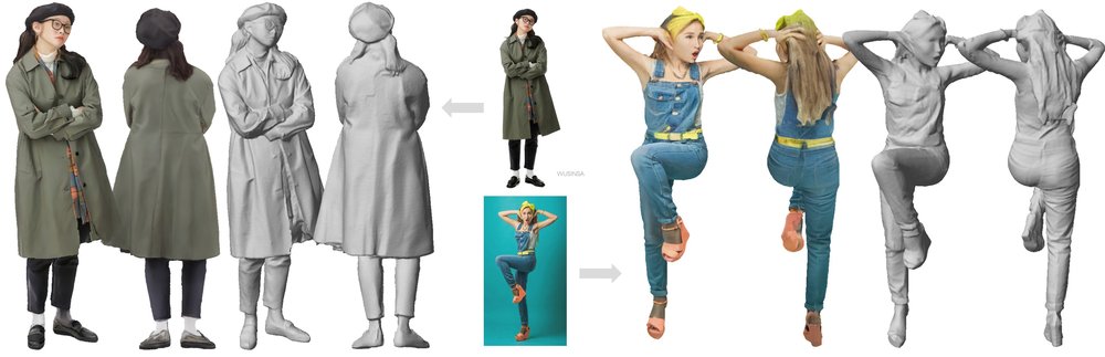 PSHuman: Photorealistic Single-view Human Reconstruction using Cross-Scale Diffusion Figure 1