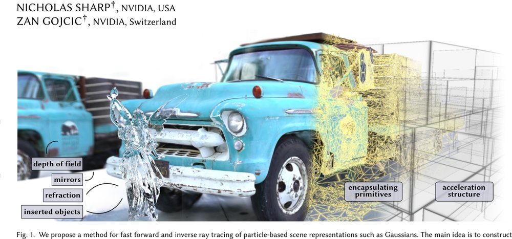 3D Gaussian Ray Tracing: Fast Tracing of Particle Scenes Figure 1