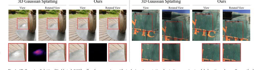 StopThePop: Sorted Gaussian Splatting for View-Consistent Real-time Rendering Figure 1