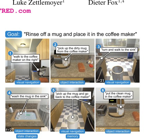 ALFRED: A Benchmark for Interpreting Grounded Instructions for Everyday Tasks Figure 1