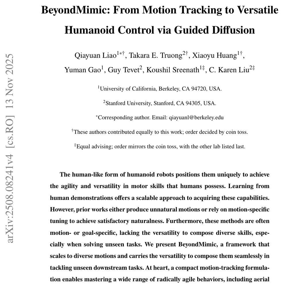 BeyondMimic: From Motion Tracking to Versatile Humanoid Control via Guided Diffusion Figure 1