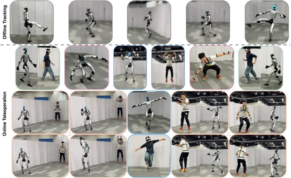 MOSAIC: Bridging the Sim-to-Real Gap in Generalist Humanoid Motion Tracking and Teleoperation with Rapid Residual Adaptation Figure 1