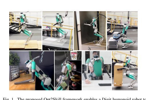 Opt2Skill: Imitating Dynamically-feasible Whole-Body Trajectories for Versatile Humanoid Loco-Manipulation Figure 1