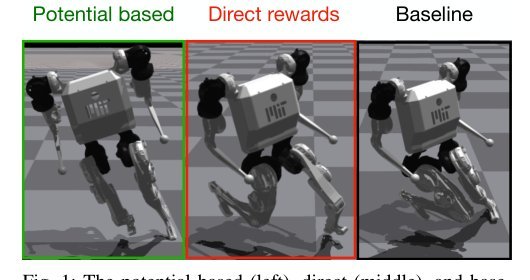 Benchmarking Potential Based Rewards for Learning Humanoid Locomotion Figure 1