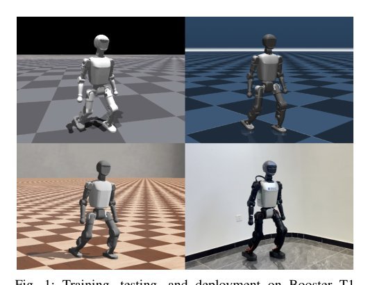 Booster Gym: An End-to-End RL Framework for Humanoid Robot Locomotion Figure 1