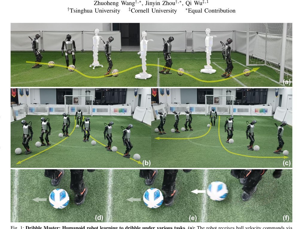 Dribble Master: Learning Agile Humanoid Dribbling Through Legged Locomotion Figure 1