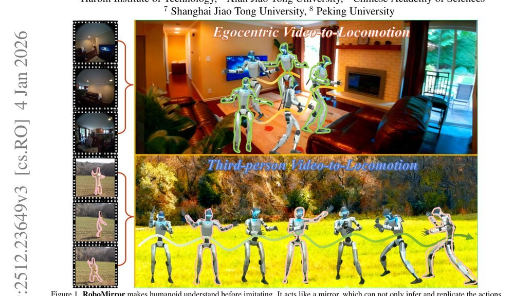 RoboMirror: Understand Before You Imitate for Video to Humanoid Locomotion Figure 1