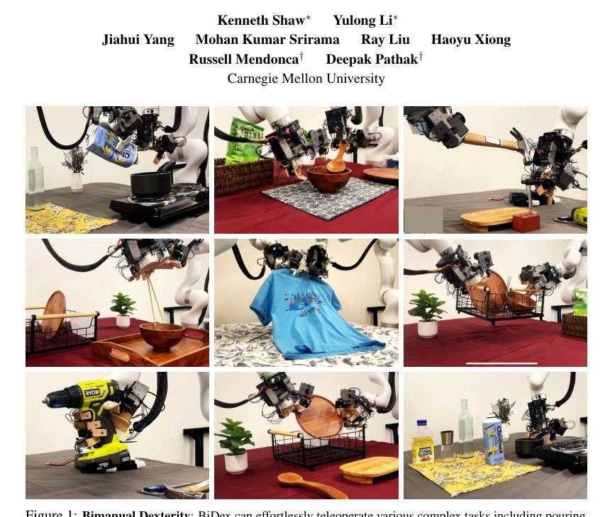 Bimanual Dexterity for Complex Tasks Figure 1