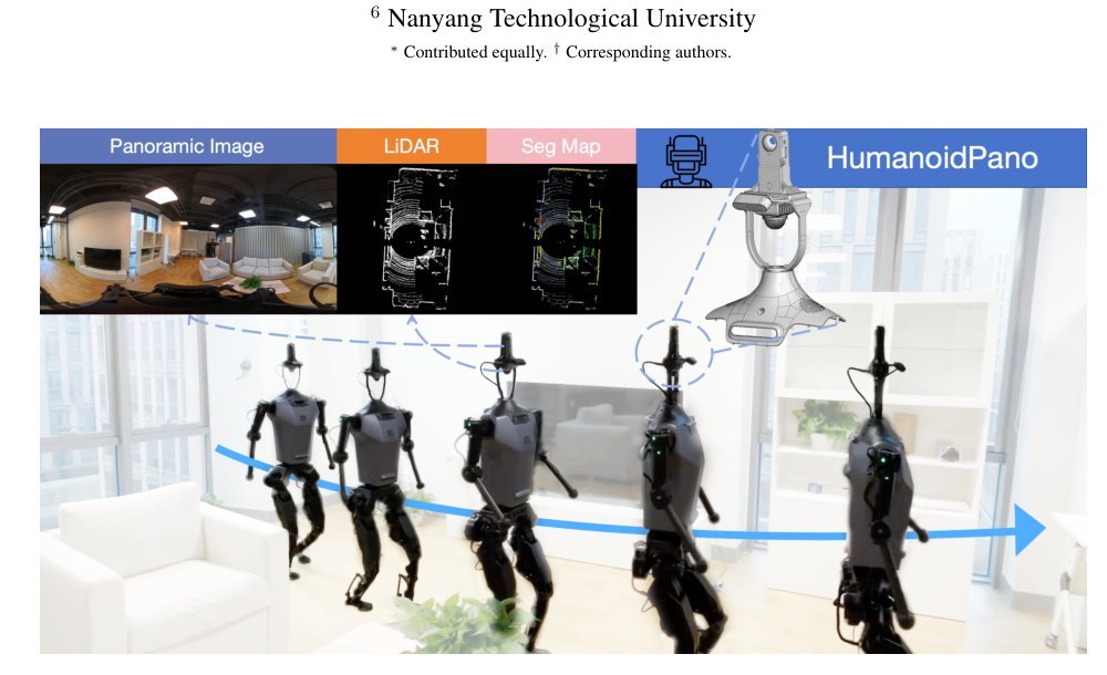 HumanoidPano: Hybrid Spherical Panoramic-LiDAR Cross-Modal Perception for Humanoid Robots Figure 1