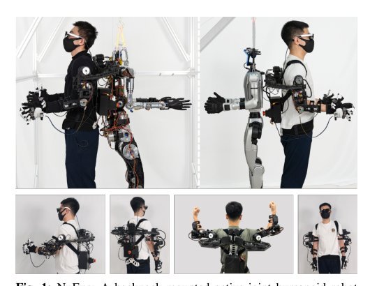 NuExo: A Wearable Exoskeleton Covering all Upper Limb ROM for Outdoor Data Collection and Teleoperation of Humanoid Robots Figure 1