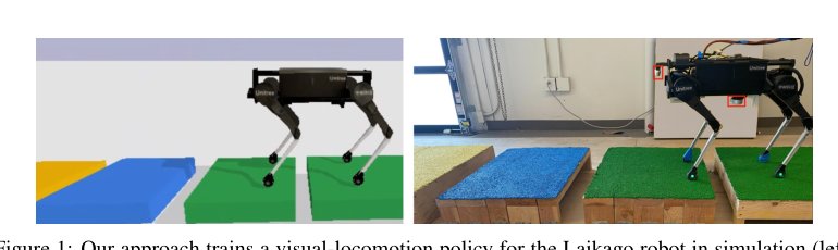Visual-Locomotion: Learning to Walk on Complex Terrains with Vision Figure 1