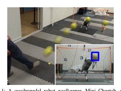Creating a Dynamic Quadrupedal Robotic Goalkeeper with Reinforcement Learning Figure 1