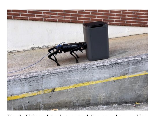 Hierarchical Adaptive Loco-manipulation Control for Quadruped Robots Figure 1