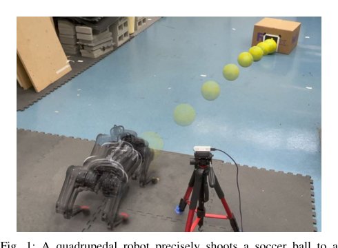 Hierarchical Reinforcement Learning for Precise Soccer Shooting Skills using a Quadrupedal Robot Figure 1