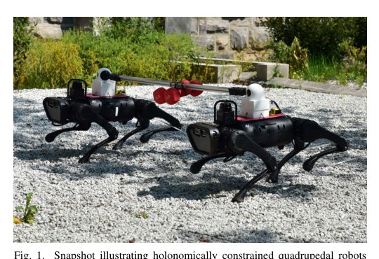 Layered Control for Cooperative Locomotion of Two Quadrupedal Robots: Centralized and Distributed Approaches Figure 1