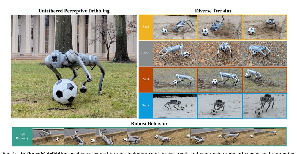DribbleBot: Dynamic Legged Manipulation in the Wild Figure 1