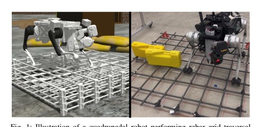 Hierarchical Experience-informed Navigation for Multi-modal Quadrupedal Rebar Grid Traversal Figure 1