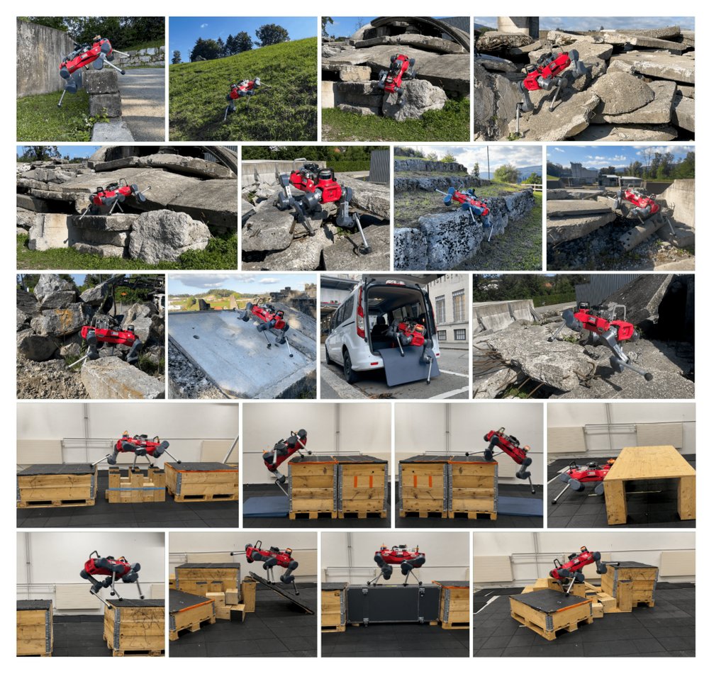 Parkour in the Wild: Learning a General and Extensible Agile Locomotion Policy Using Multi-expert Distillation and RL Fine-tuning Figure 1