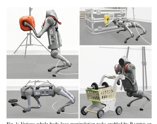 RAMBO: RL-augmented Model-based Whole-body Control for Loco-manipulation Figure 1