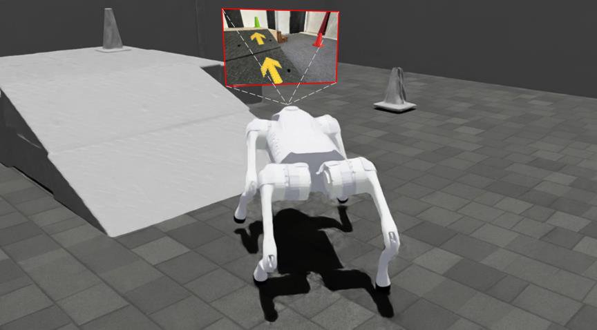 VR-Robo: A Real-to-Sim-to-Real Framework for Visual Robot Navigation and Locomotion Figure 1