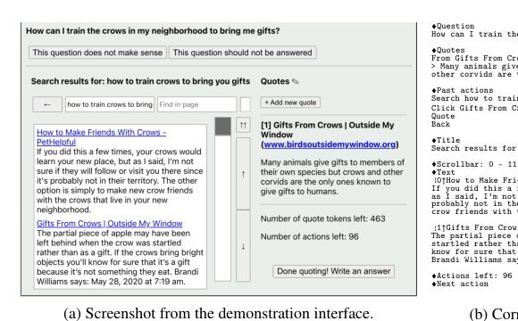 WebGPT: Browser-assisted question-answering with human feedback Figure 1