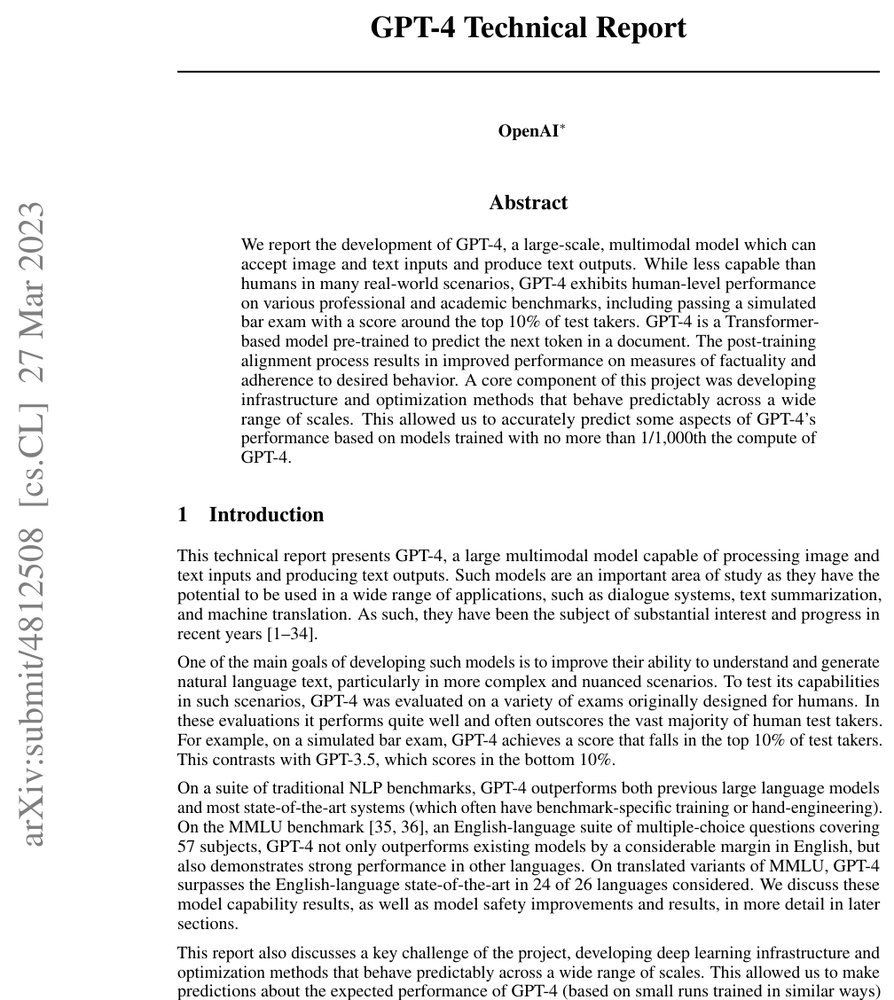 GPT-4 Technical Report Figure 1