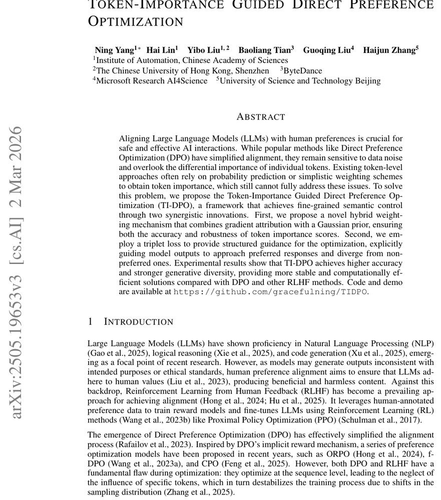 Token-Importance Guided Direct Preference Optimization Figure 1