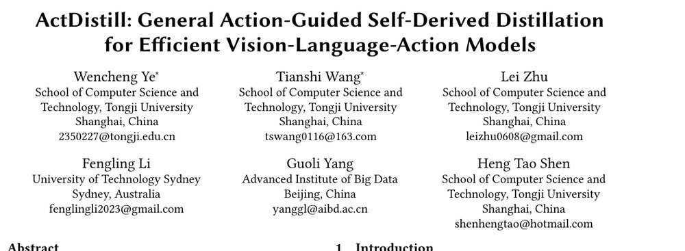 ActDistill: General Action-Guided Self-Derived Distillation for Efficient Vision-Language-Action Models figure
