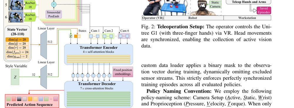 Active Stereo-Camera Outperforms Multi-Sensor Setup in ACT Imitation Learning for Humanoid Manipulation figure