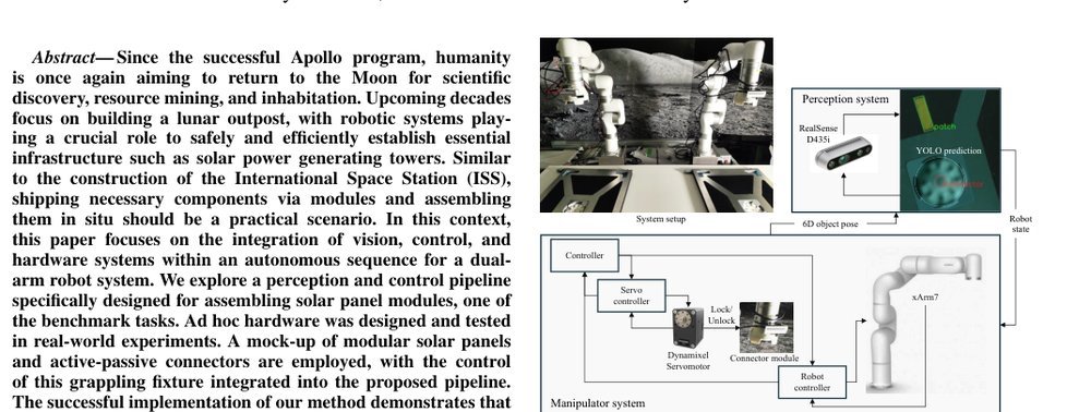 Assembling Solar Panels by Dual Robot Arms Towards Full Autonomous Lunar Base Construction figure
