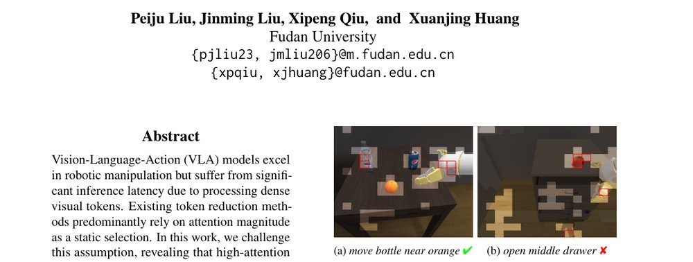 Beyond Attention Magnitude: Leveraging Inter-layer Rank Consistency for Efficient Vision-Language-Action Models figure
