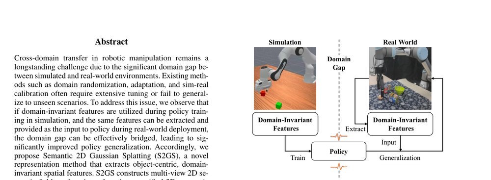 Bridging Simulation and Reality: Cross-Domain Transfer with Semantic 2D Gaussian Splatting figure