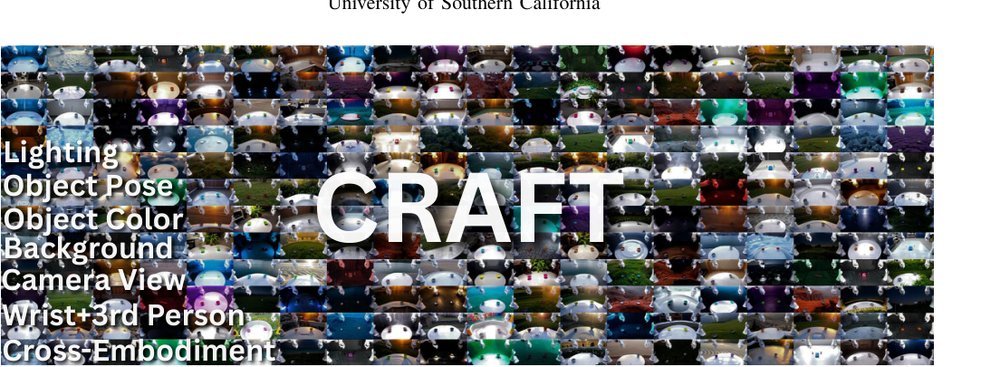CRAFT: Video Diffusion for Bimanual Robot Data Generation figure